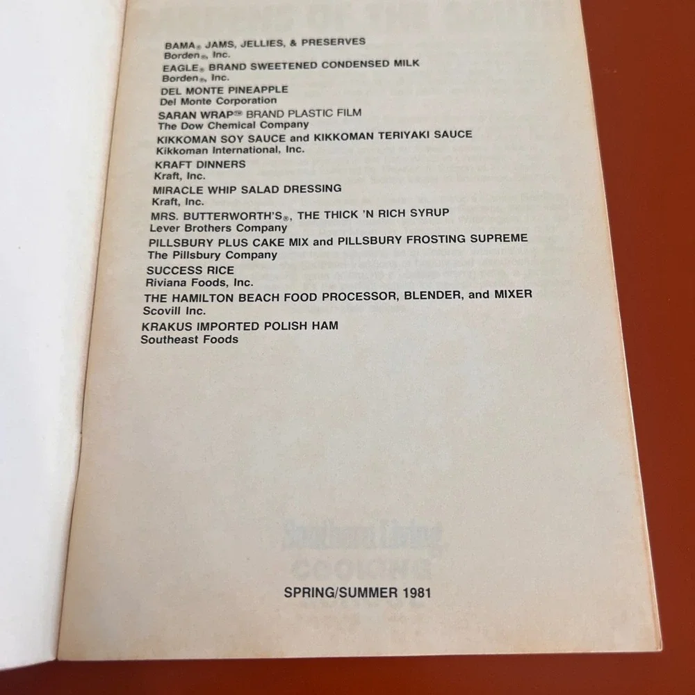 Vintage Southern Living Cooking School Recipe Booklets 1981 1984 Lot of‎ 2